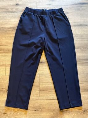 LOFT Navy Pull On Dress Pants Size L